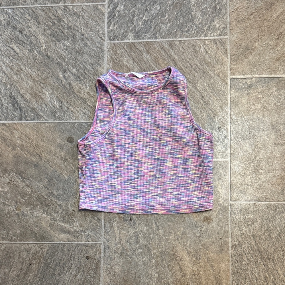 ROMWE Pastel Multicolor Muscle Tee